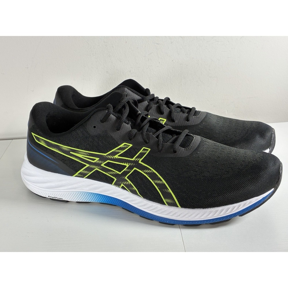 Asics Gel Excite 9 1011B338 Black/Hazard Green Running Gym Exercise Shoes Men 15